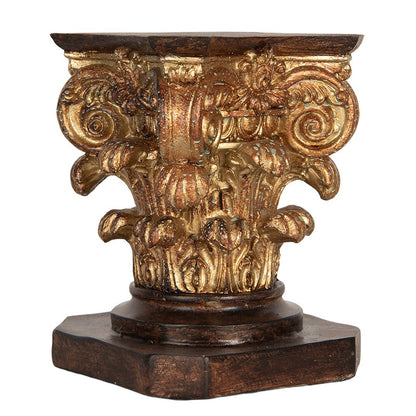 Plantentafel 12x12x16 cm kunststof bruin