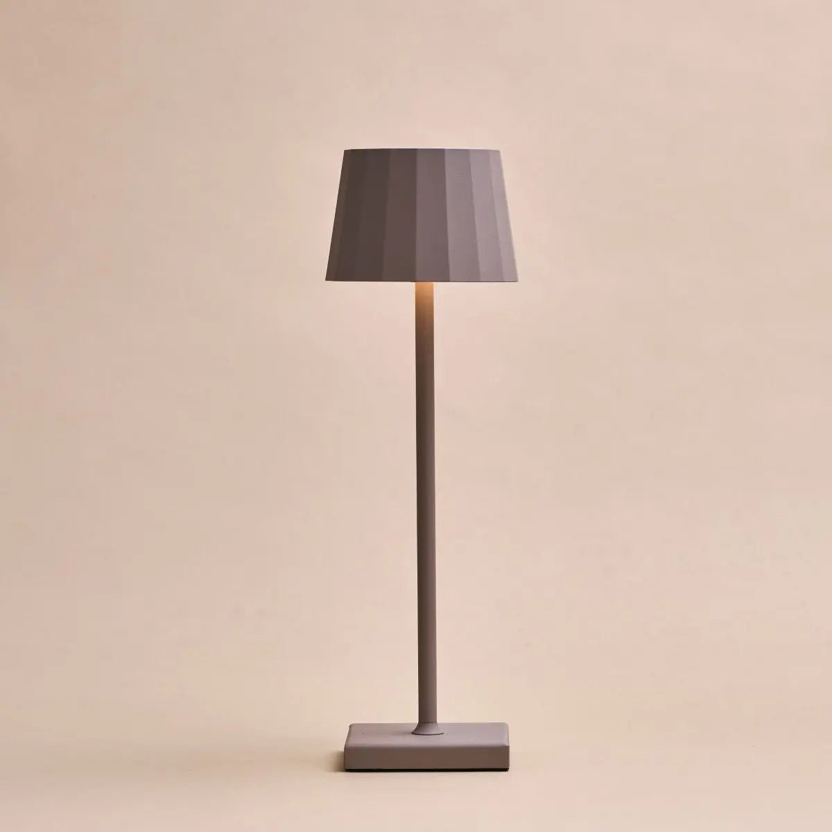 Tafellamp oplaadbaar 10 cm Ø 38 cm bruin IP54