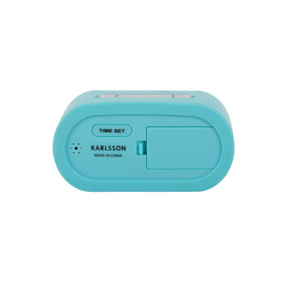 Wekker Karlsson Gummy blauw silicone 14x7 cm
