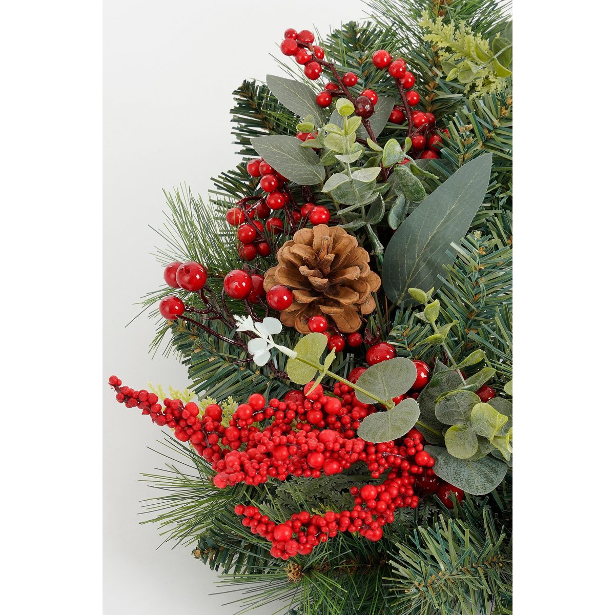 Kerstkrans 40 cm rood
