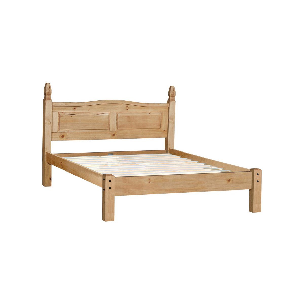 Natuurlijke Dennenhout Dubbelbed Met Rustige Slaapbasis