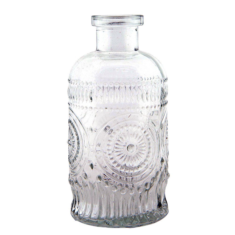 Vaas Ø 6x13 cm glas transparant
