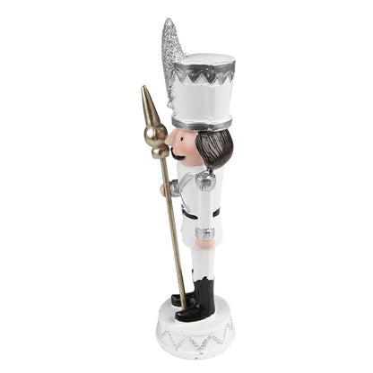 Notenkraker beeld 25 cm wit kunststof
