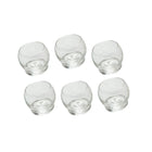Whiskyglazen set van 6 transparant glas 5x5x5 cm
