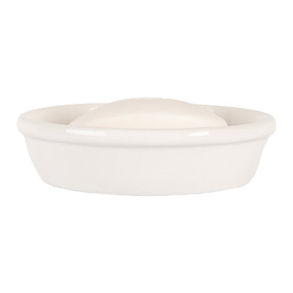 Zeepbakje Ø 13x3 cm Wit Keramiek
