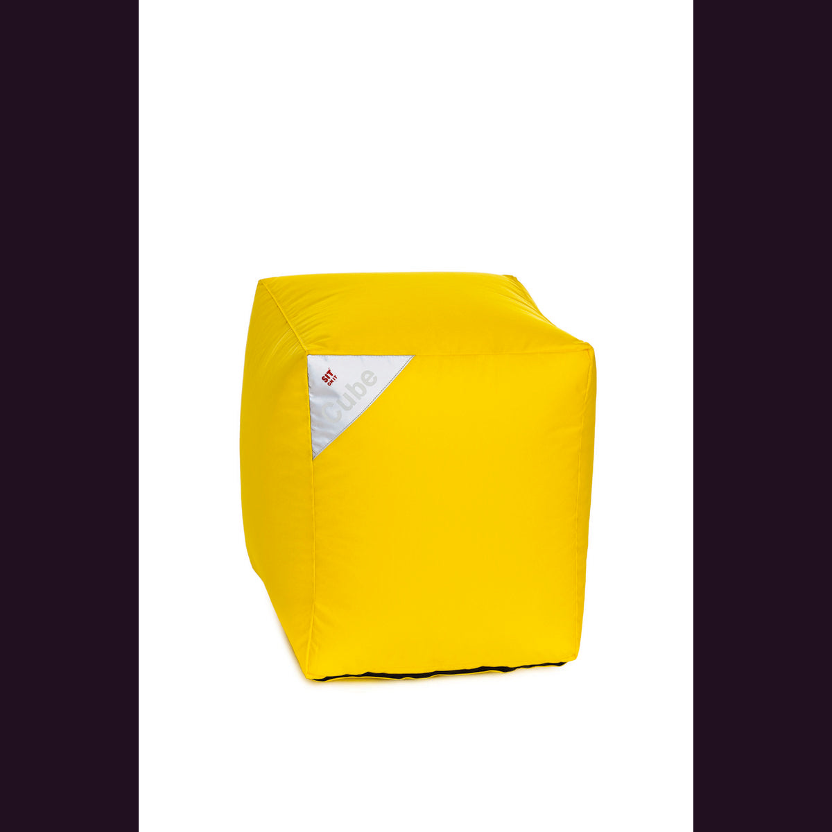 Zitmeubel cube geel multifunctioneel