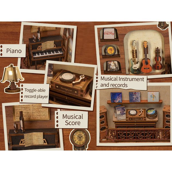 Booknook 18x11x23 cm hout