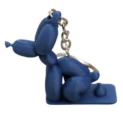 Sleutelhanger ballon hond poepend PLA