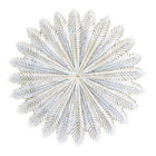 Decorative Bowl Ø 20x1 cm white Gold-colored polyresin branches