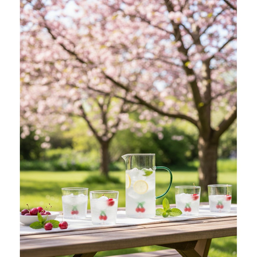 Waterglazen 300ml set van 4 transparant