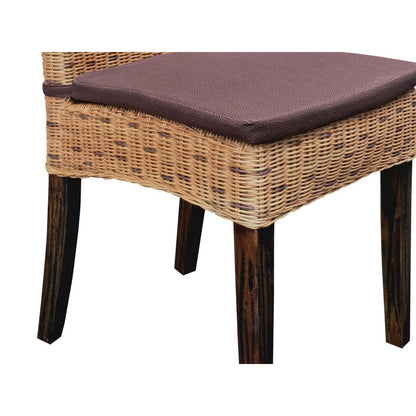 Eetkamerstoel Rattan Conservatorium Cocktool Stijlvol Bruin