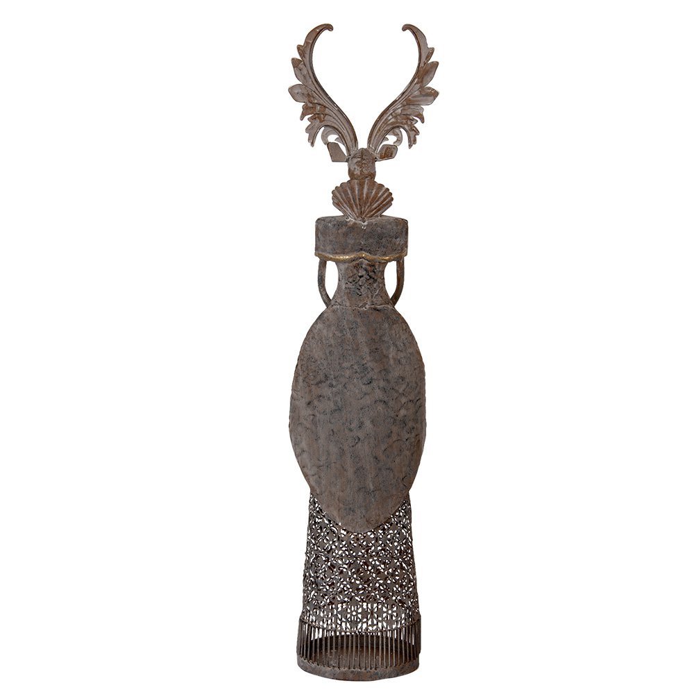 Decoratie Beeld Hert 20x11x81 cm Bruin Metaal