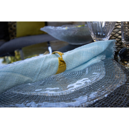 Platte plaat glas 27 cm transparant
