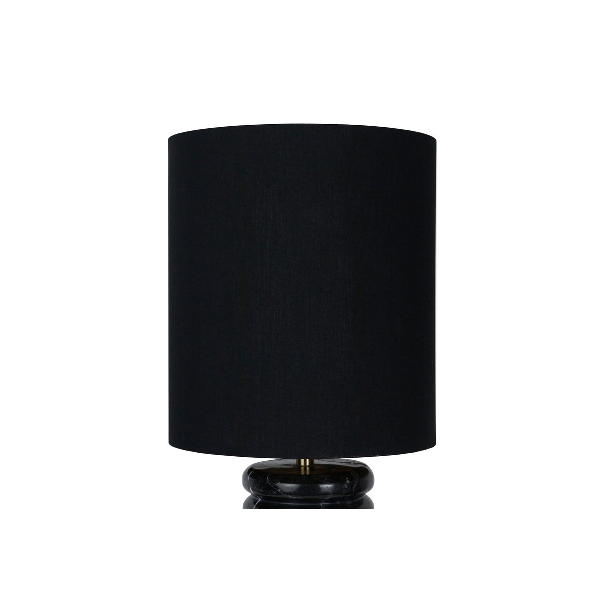 Table lamp marble/cotton black