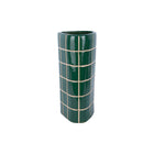 Vaas keramiek groen 37 cm driehoekig