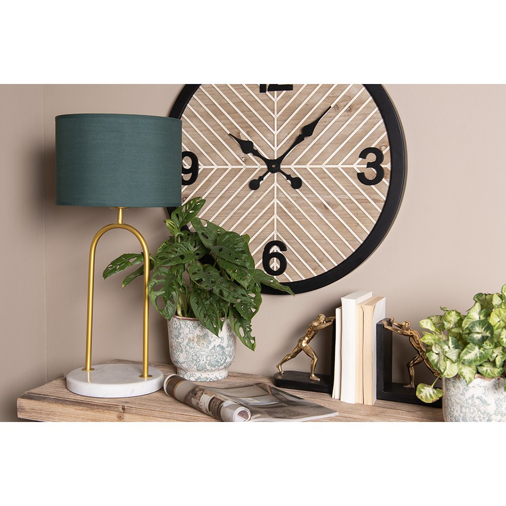 Desk lamp Ø 28x62 cm Green Gold-coloured Iron Table Lamp