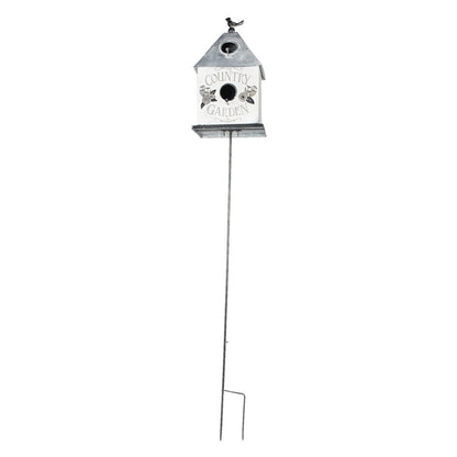 Tuinprikker vogelhuis 18x13x109 cm