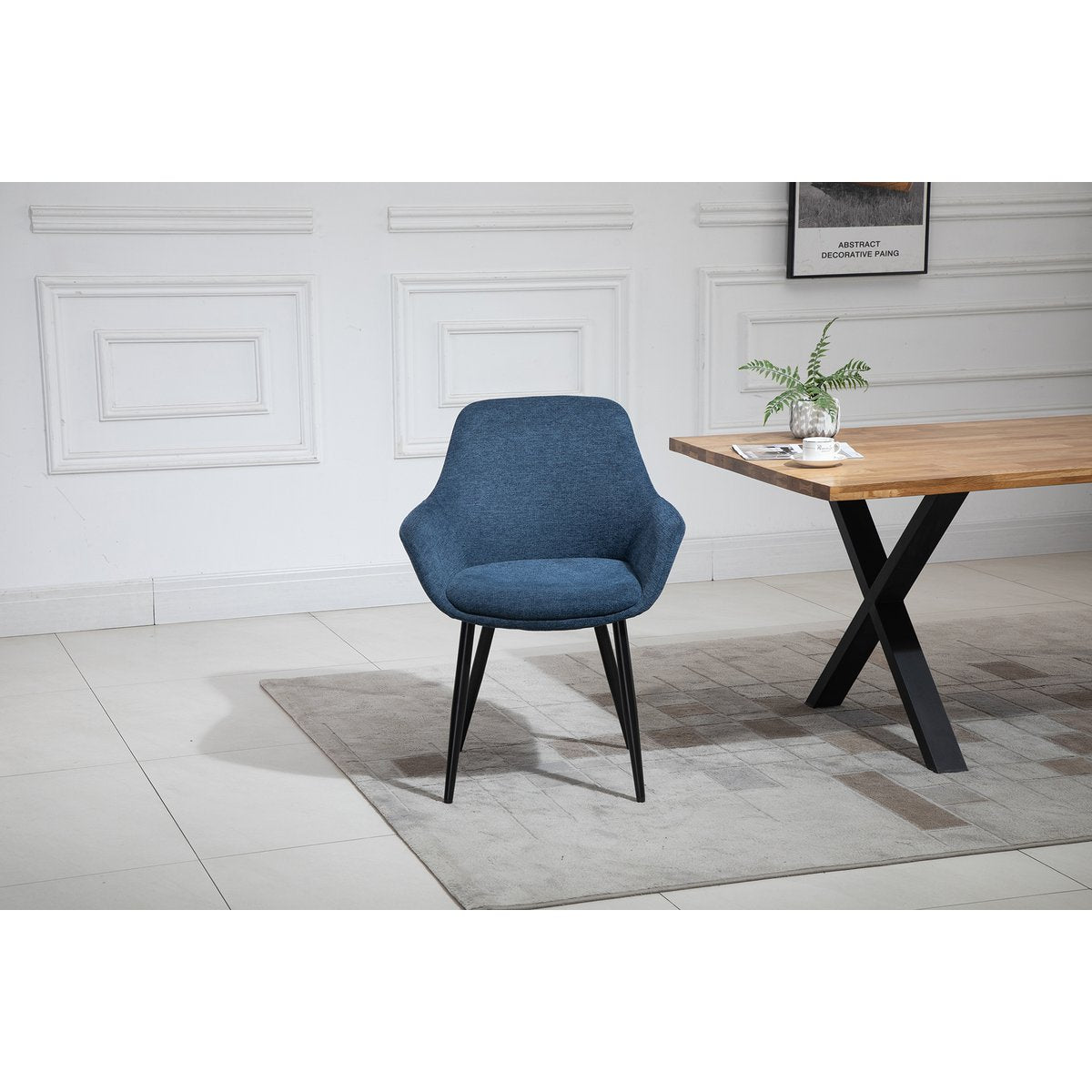 Eettafel 160x90 cm massief Akazie met 4 stoelen
