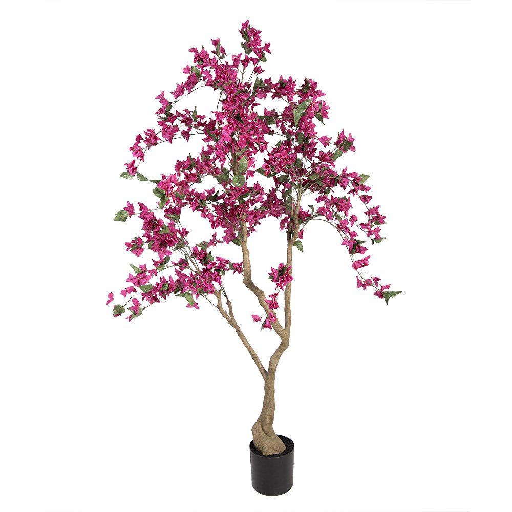 Kunstboom Bougainvillea 80x80x180 cm Roze Kunststof