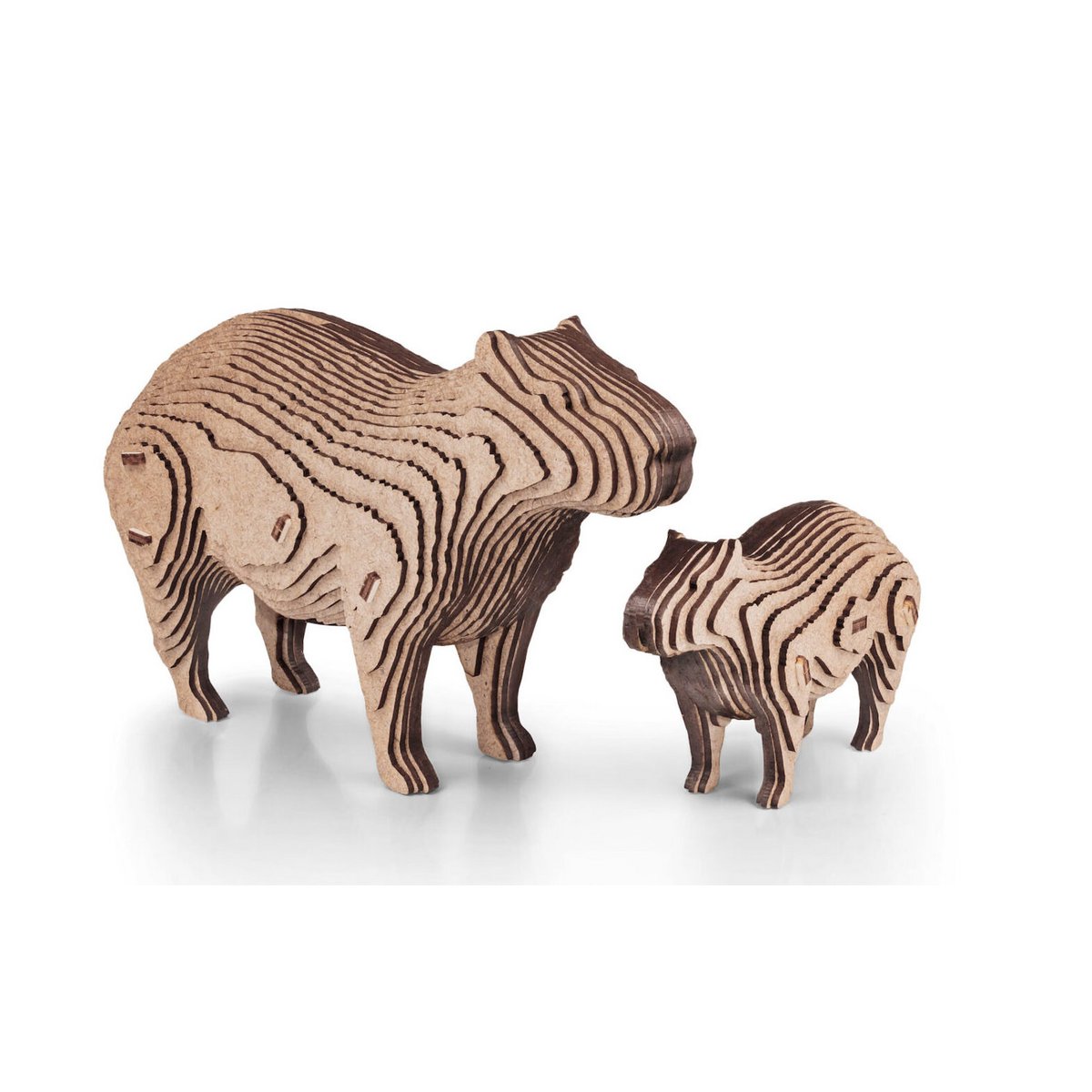 Houten bouwset spaarpot Capybara 19,3x7,2x12cm