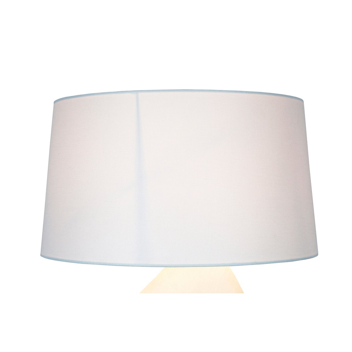 Tafellamp keramiek linnen blauw wit 69 cm