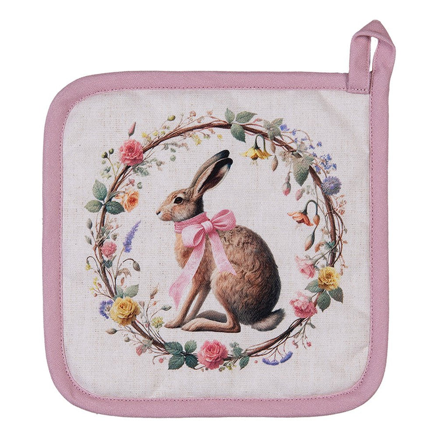 Pannenlap 20x20 cm katoen beige