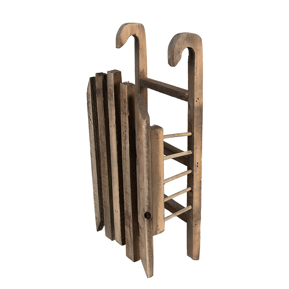 Decoratie Slee 35x15x10 cm Bruin Hout