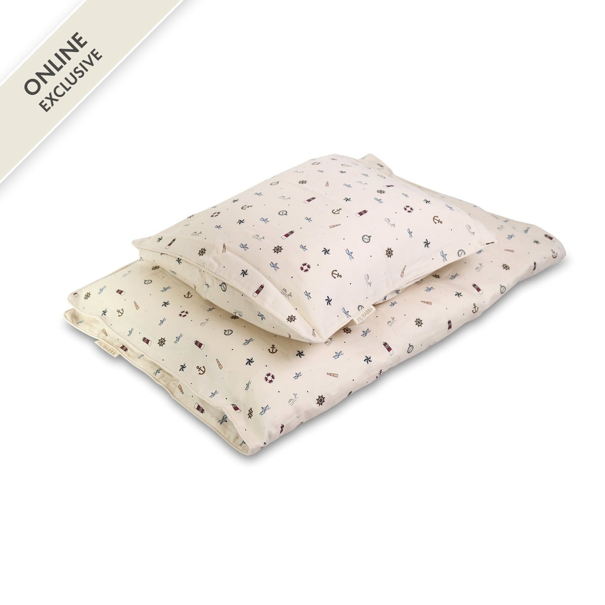 Baby bed linen GOTS (70x100 cm) - Little sailor