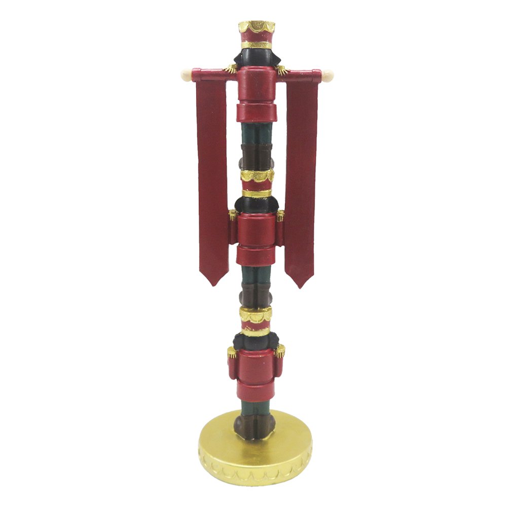 Notenkraker decoratie 30 cm rood goud