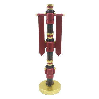 Notenkraker decoratie 30 cm rood goud
