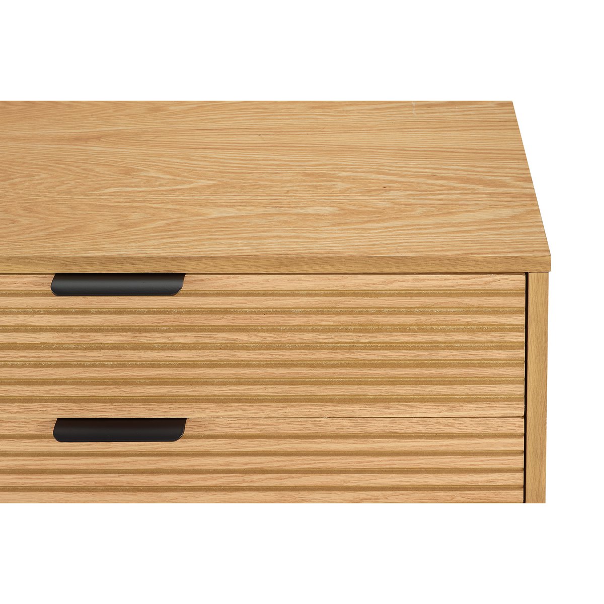 Chest of drawers 80 cm oak real wood veneer