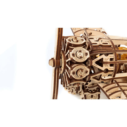 Houten modelbouwpakket vliegtuig 346 onderdelen 42x28,7x15,4 cm