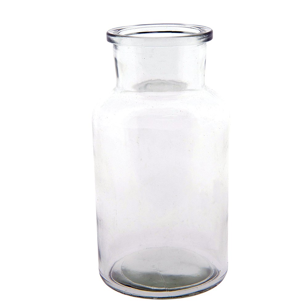 Vaas Ø 6x13 cm glas transparant