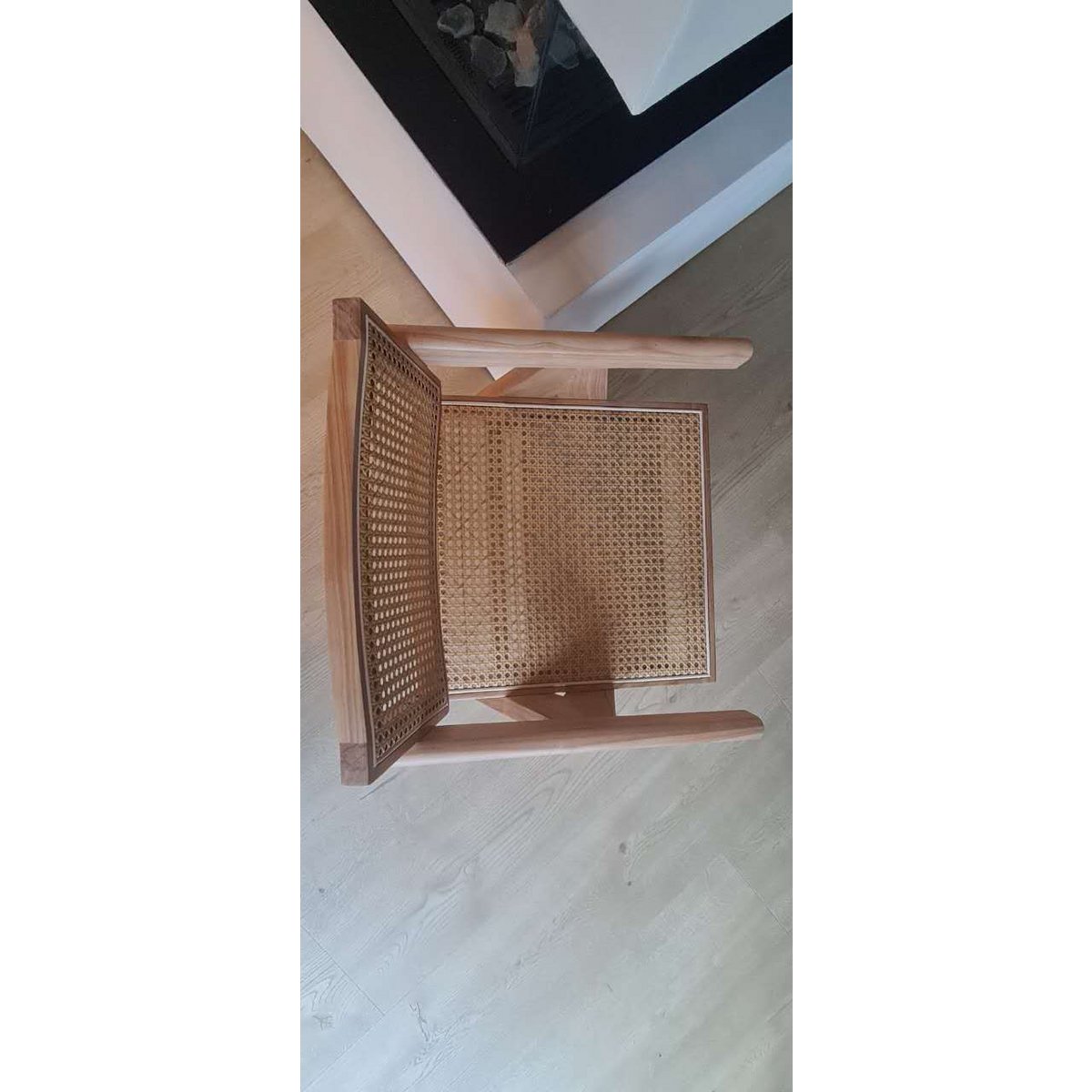 Luxury Design Chair Pierre Jeanneret Walnut Rattan Chandigarh