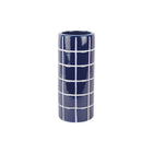 Vaas keramiek 30 cm blauw