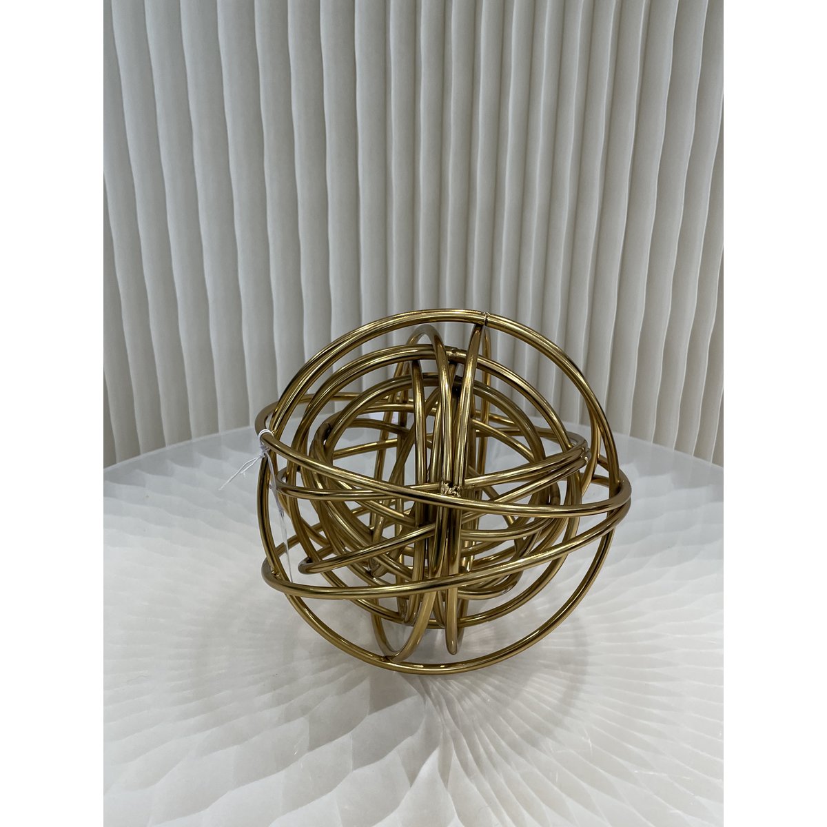 Decoratie sculptuur legering knoop goud Ø18 cm