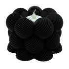 LED Tealight Holder Bubble Slanted Striped - 3D Printed - Sustainable PLA - Suitable for LED Tealights
