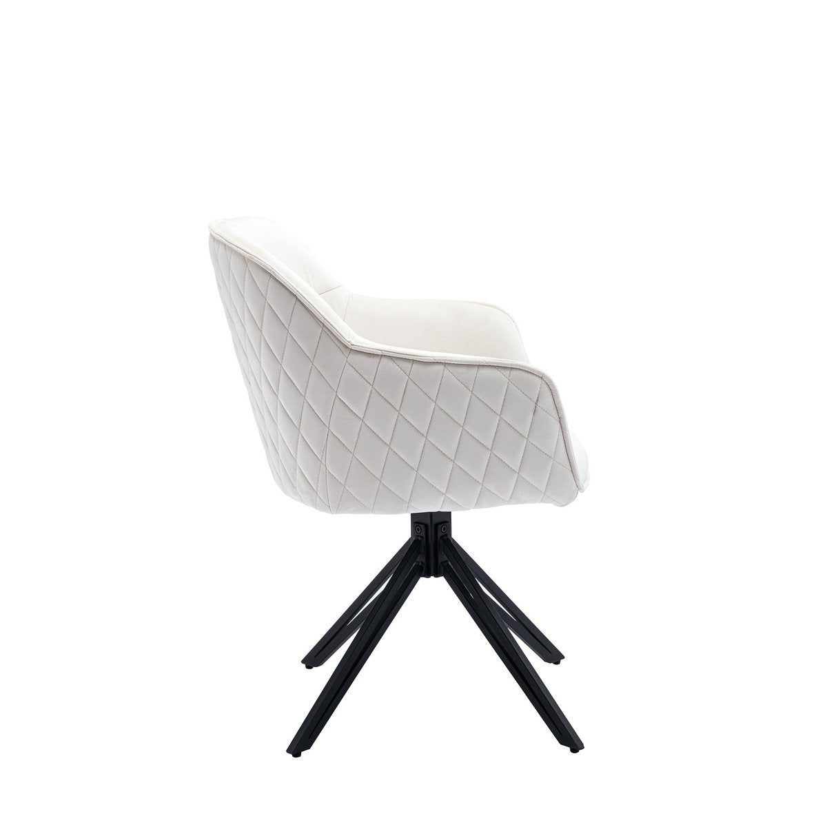 Fauteuil beige 59x60x83 cm draaibaar