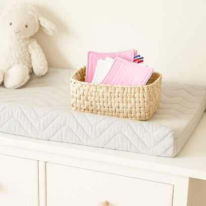 Washable cotton washable white and pink cotton