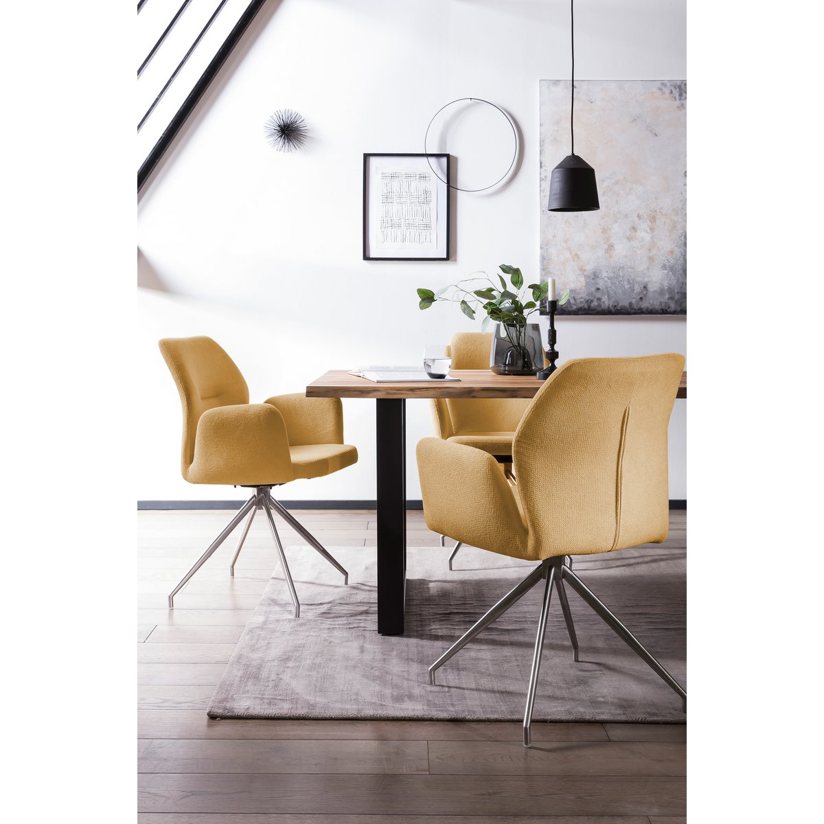 Eettafel 160x90 cm massief acacia stoelen 4 stuks