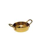 Mini steelpan goud 10.5x10.5x3.5 cm roestvrij staal