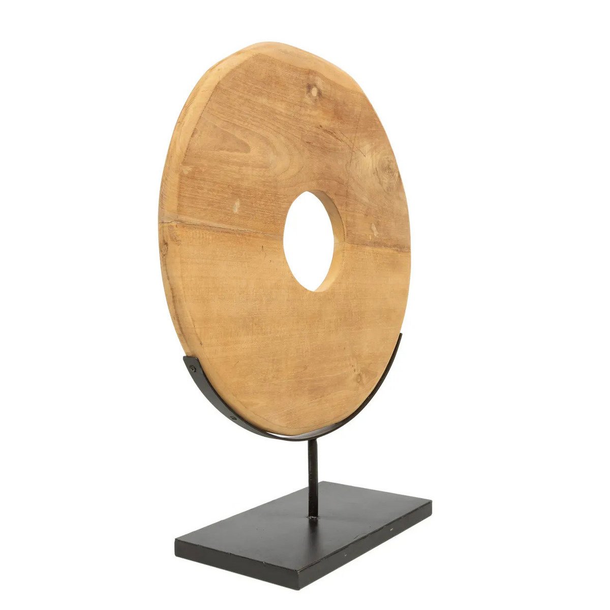 Teakhouten decoratie schijf 48x15x60 cm