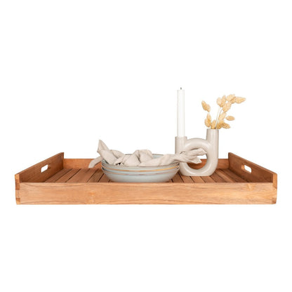 Dienblad teak 58x38x7 cm