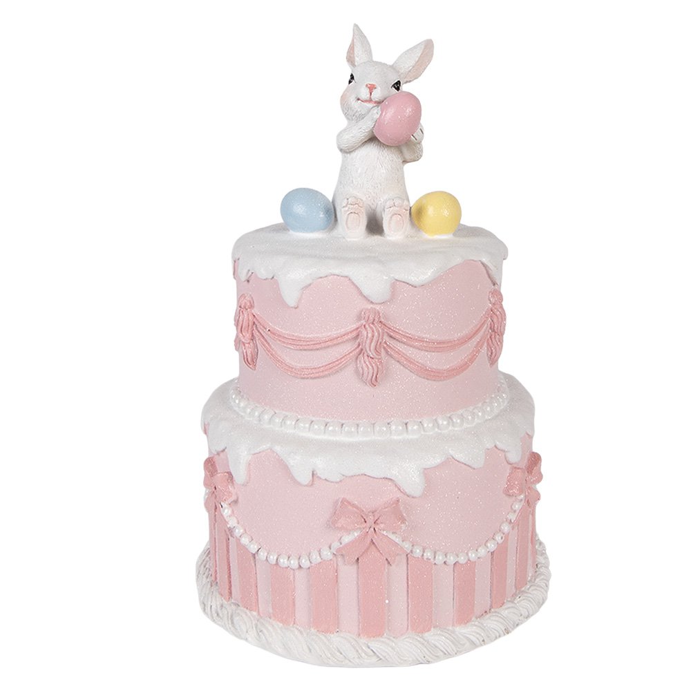 Decoration Figurine Cake Ø 18x28 cm White Plastic