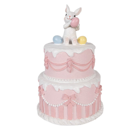 Decoration Figurine Cake Ø 18x28 cm White Plastic