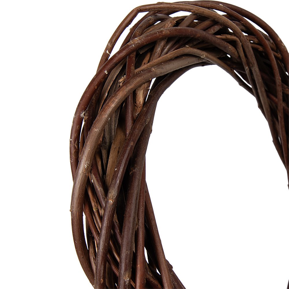 Decoratiekrans rotan Ø 30x6 cm bruin
