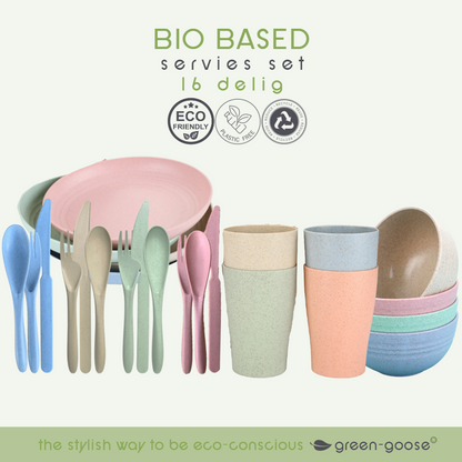 green-goose Bio-based Servies Set - 24-delig