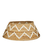 Christmas Tree Skirt - H25 x Ø50 cm - Banana Leaf - Brown, White