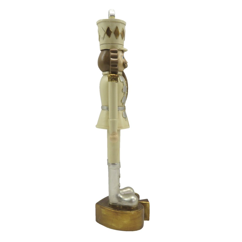 Notenkraker beeld 24 cm beige bruin kunststof