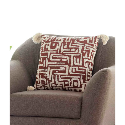 Dark Coffee – Cushion Cover – Ethnic Pattern – 45×45 cm – Urbane Hide